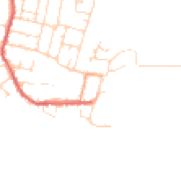 Daytime road noise heatmap for CM0 8GZ