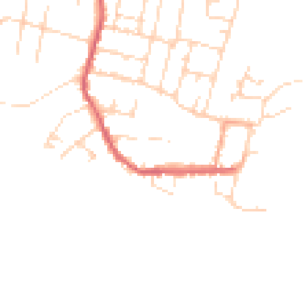 Daytime road noise heatmap for CM0 8JB