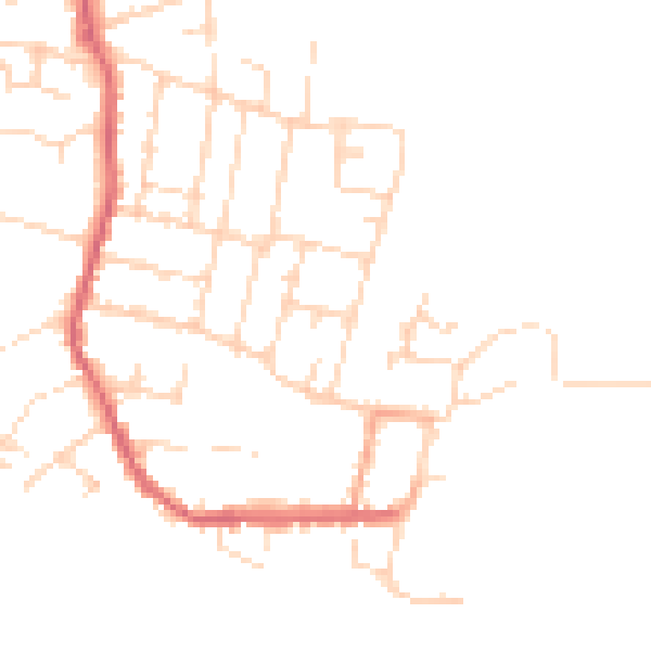 Daytime road noise heatmap for CM0 8LE