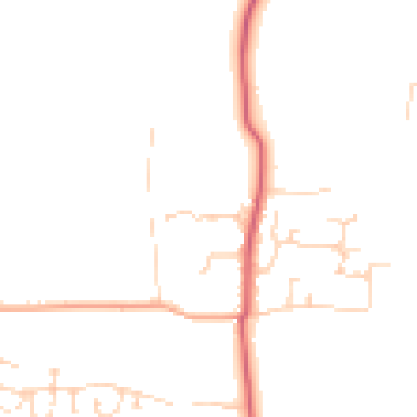 Daytime road noise heatmap for CM0 8PR