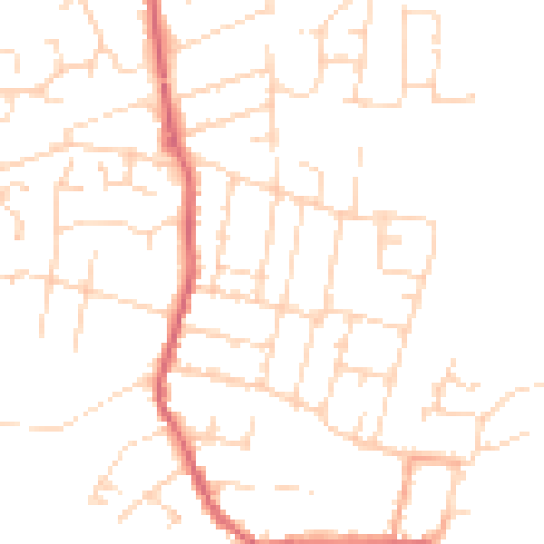 Daytime road noise heatmap for CM0 8RX