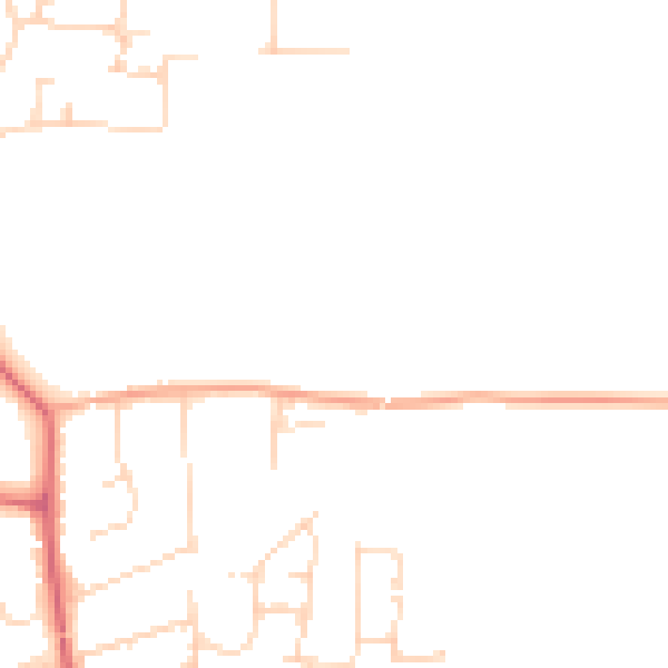 Daytime road noise heatmap for CM0 8ST