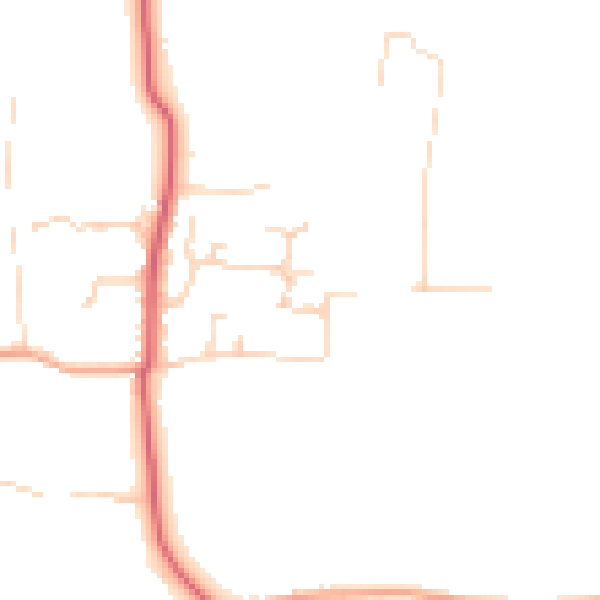 Daytime road noise heatmap for CM0 8UE