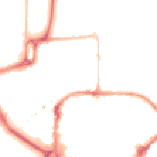 Night-time road noise heatmap for CM1 1AG