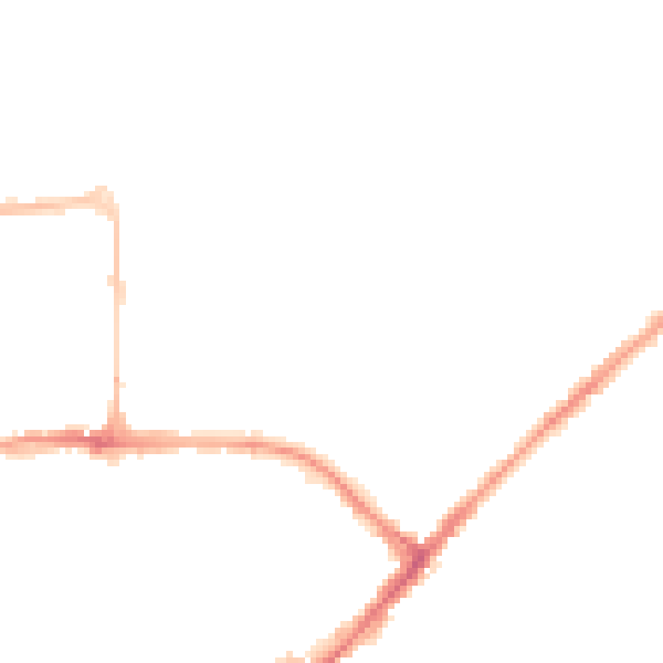 Night-time road noise heatmap for CM1 1AN