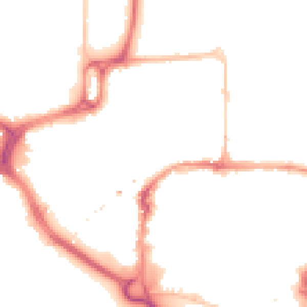Night-time road noise heatmap for CM1 1AU