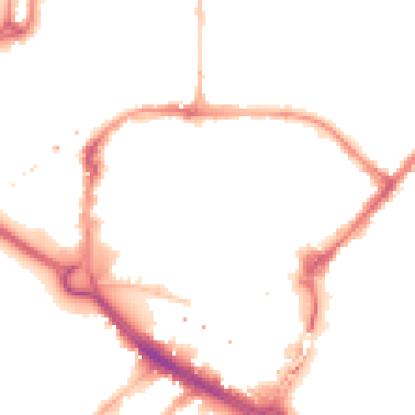 Night-time road noise heatmap for CM1 1BD