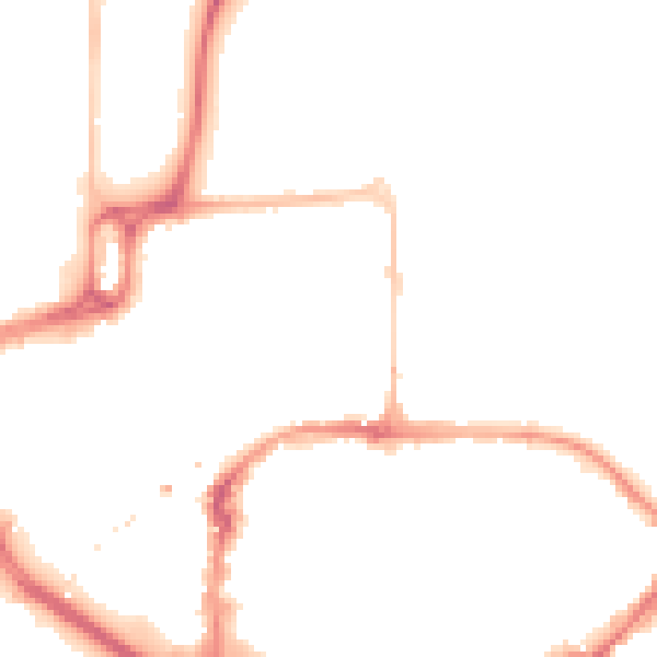 Night-time road noise heatmap for CM1 1DL