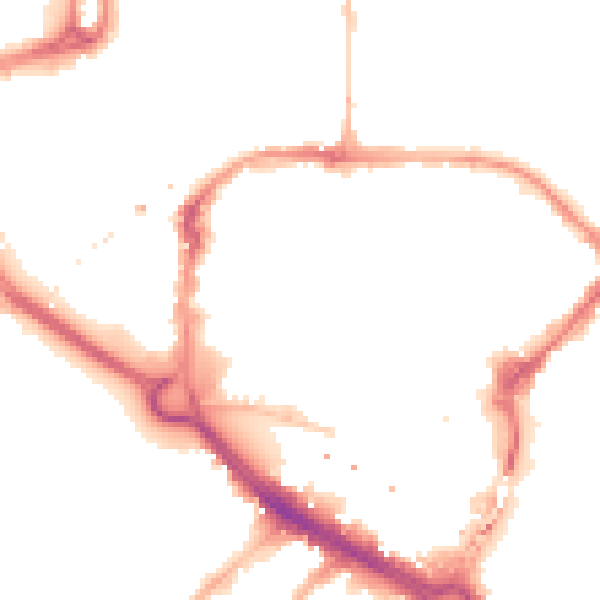 Night-time road noise heatmap for CM1 1EH