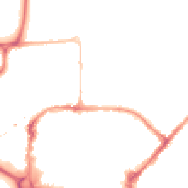 Night-time road noise heatmap for CM1 1GL