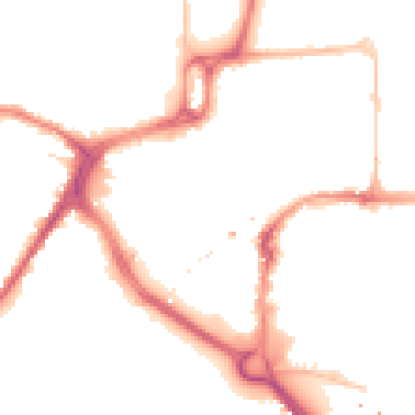 Night-time road noise heatmap for CM1 1HZ