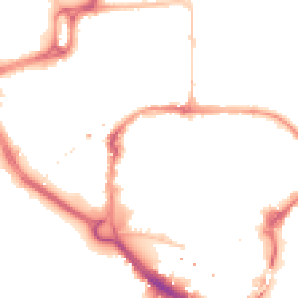 Night-time road noise heatmap for CM1 1NX