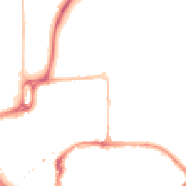 Night-time road noise heatmap for CM1 1PX