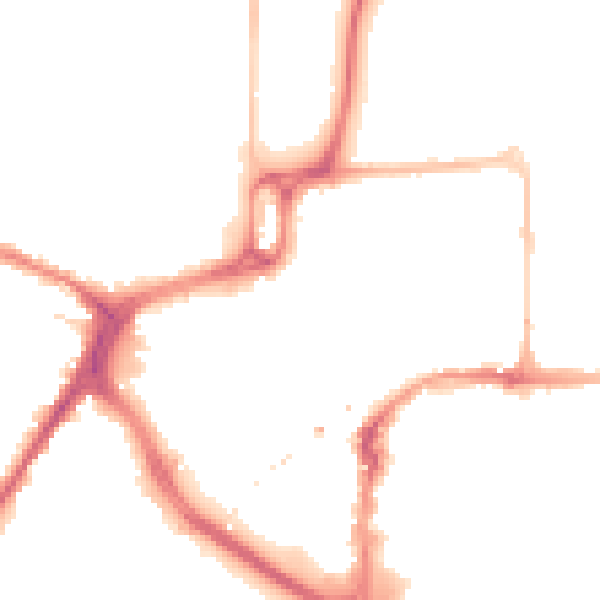 Night-time road noise heatmap for CM1 1QG