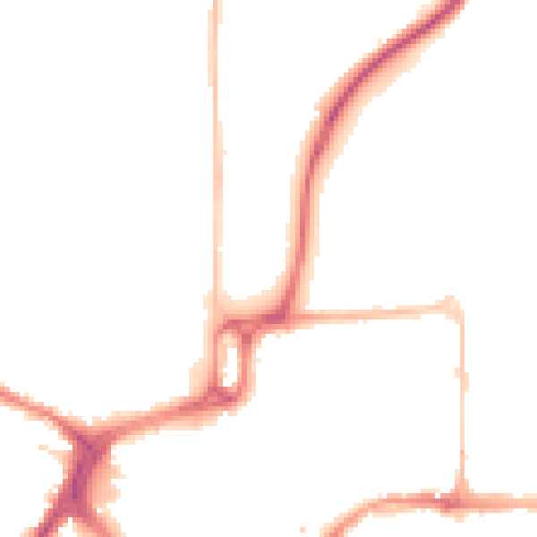 Night-time road noise heatmap for CM1 1RH