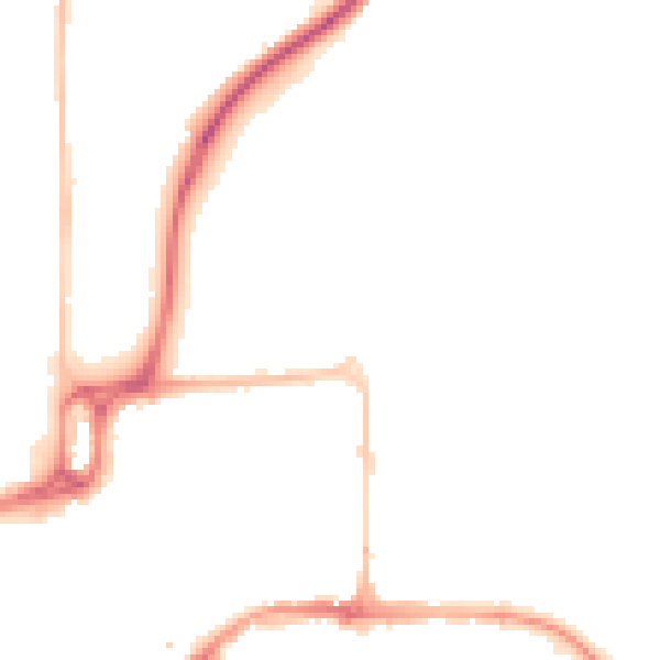 Night-time road noise heatmap for CM1 1SH