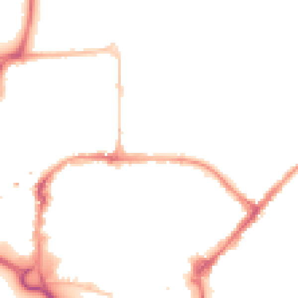 Night-time road noise heatmap for CM1 1SP