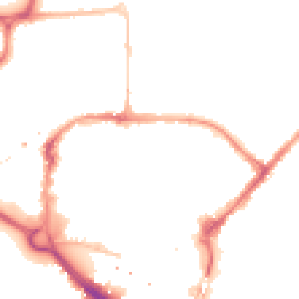 Night-time road noise heatmap for CM1 1YQ