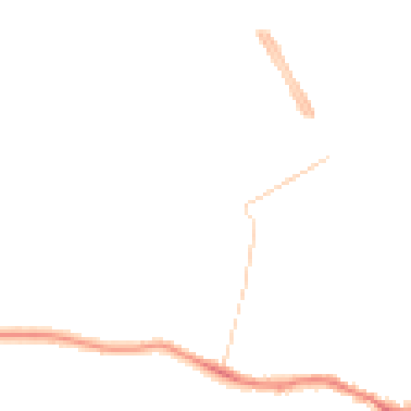 Night-time road noise heatmap for CM1 2BG