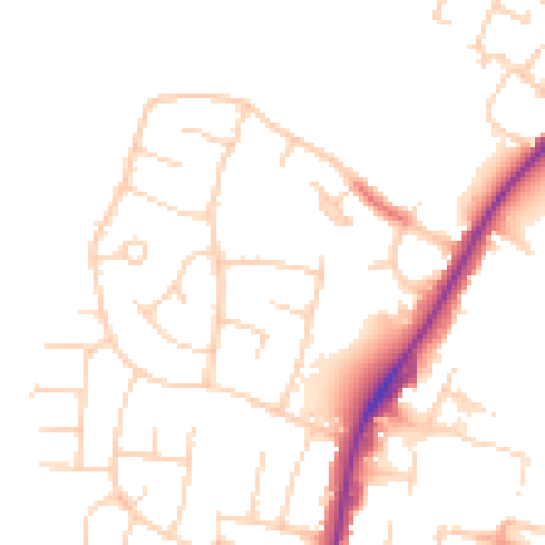 Daytime road noise heatmap for CM1 2ST