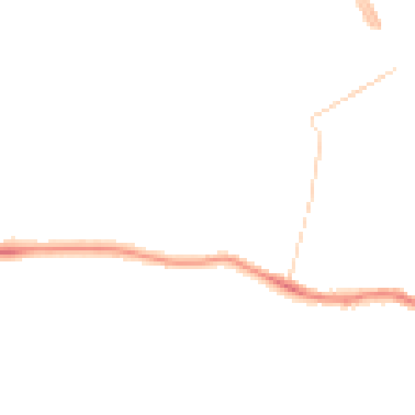 Night-time road noise heatmap for CM1 2XN