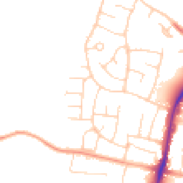 Daytime road noise heatmap for CM1 3DB