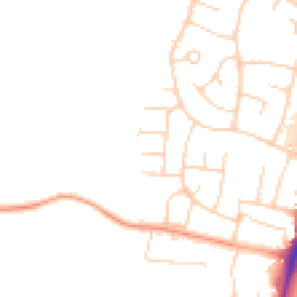Daytime road noise heatmap for CM1 3DG