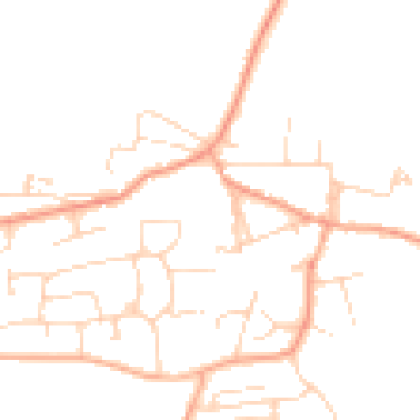 Daytime road noise heatmap for CM1 3DY