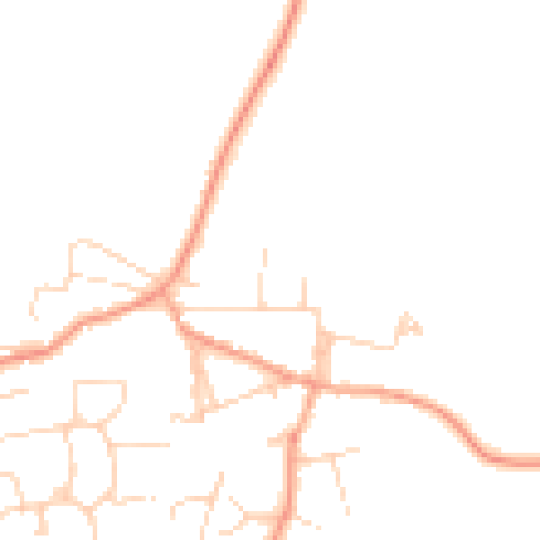 Daytime road noise heatmap for CM1 3EE
