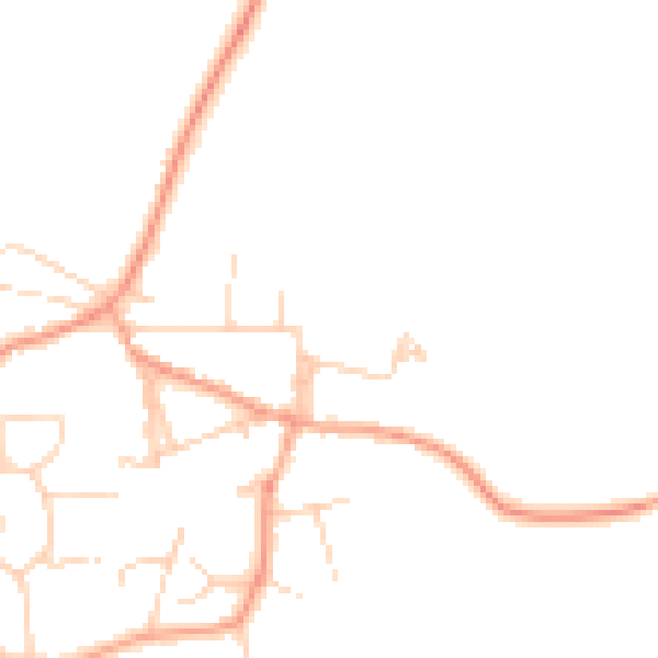 Daytime road noise heatmap for CM1 3GA