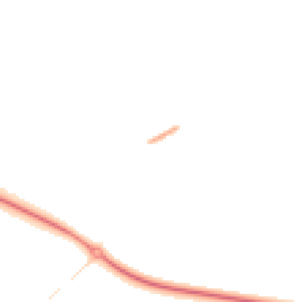 Night-time road noise heatmap for CM1 3NL