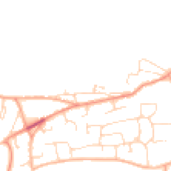 Daytime road noise heatmap for CM1 3PF
