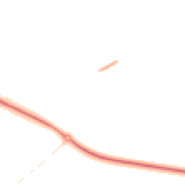 Night-time road noise heatmap for CM1 3PQ