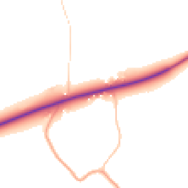 Daytime road noise heatmap for CM1 3SP