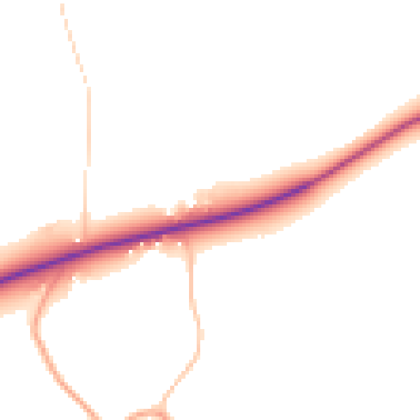 Daytime road noise heatmap for CM1 3SR