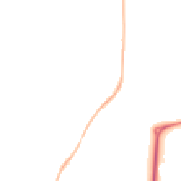 Night-time road noise heatmap for CM1 4EH