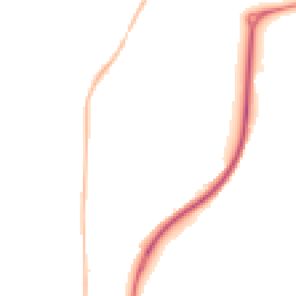 Night-time road noise heatmap for CM1 4EY