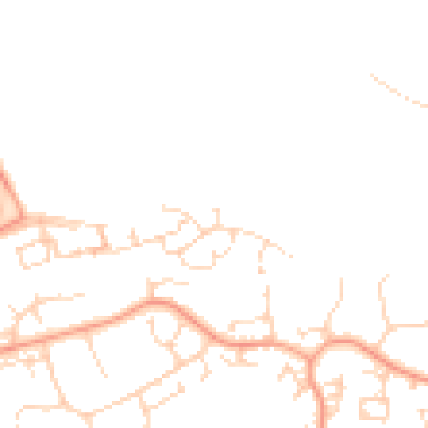 Daytime road noise heatmap for CM1 4FZ