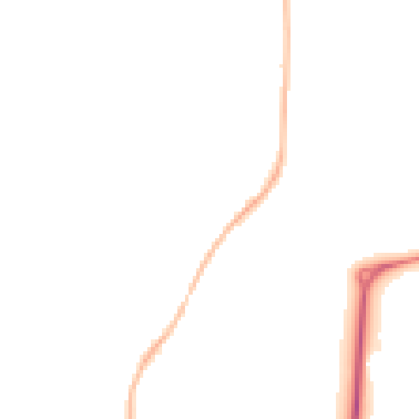 Night-time road noise heatmap for CM1 4GA
