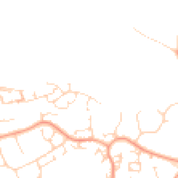 Daytime road noise heatmap for CM1 4GD