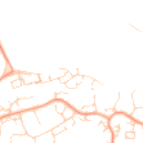 Daytime road noise heatmap for CM1 4GE