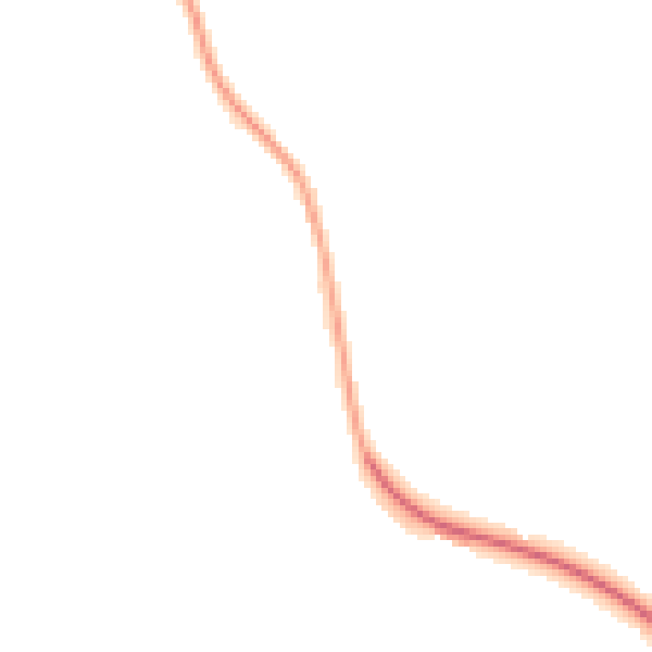 Night-time road noise heatmap for CM1 4LP