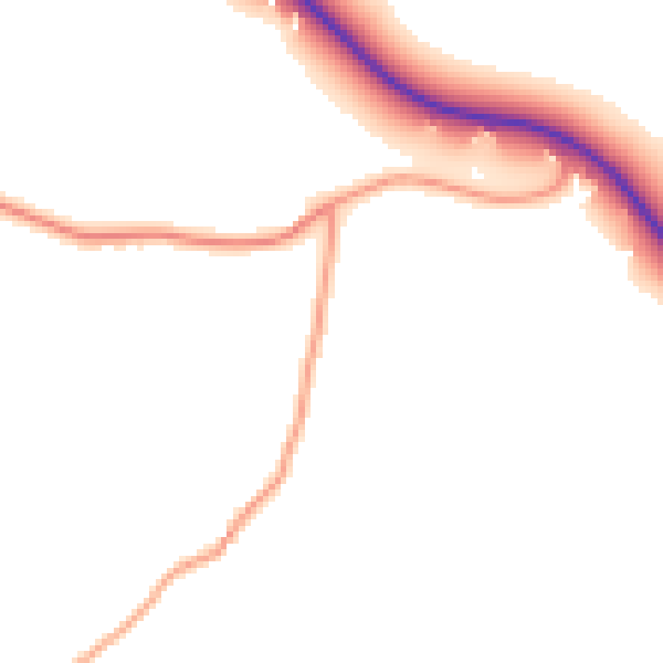 Daytime road noise heatmap for CM1 4LY