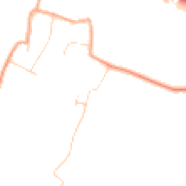 Daytime road noise heatmap for CM1 4NA