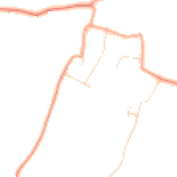 Daytime road noise heatmap for CM1 4NT
