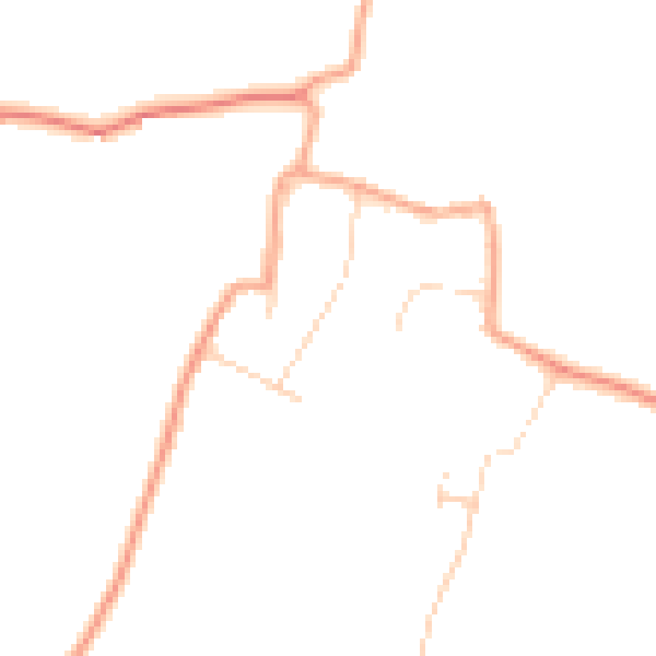 Daytime road noise heatmap for CM1 4NU