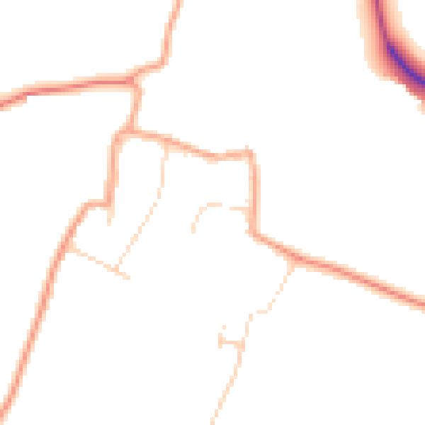 Daytime road noise heatmap for CM1 4NZ