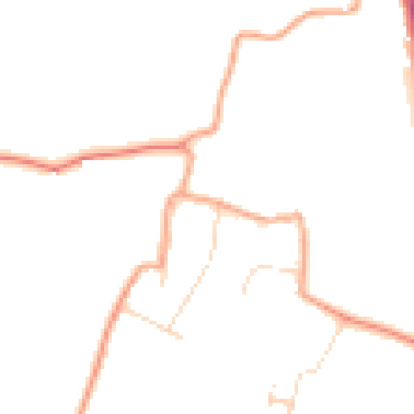 Daytime road noise heatmap for CM1 4PE