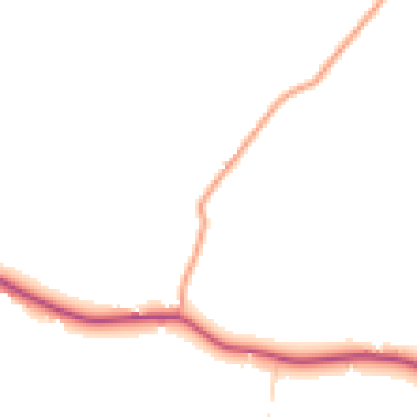 Daytime road noise heatmap for CM1 4PP