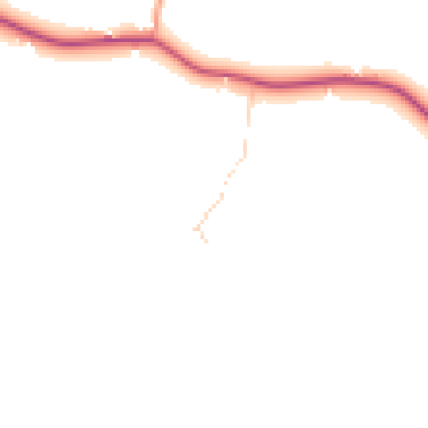 Daytime road noise heatmap for CM1 4PS
